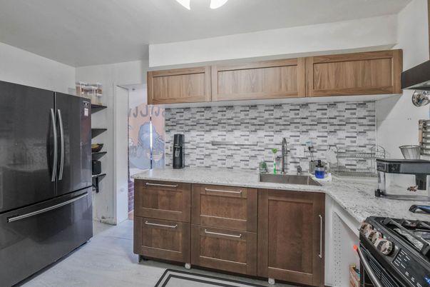 Interior, Kitchen, Wood Texture Flooring