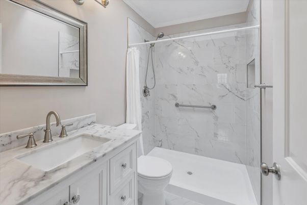 Bathroom, Interior, Marble Walls