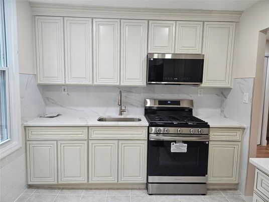 Interior, Kitchen, Marble Walls, Stainless Steel Appliances