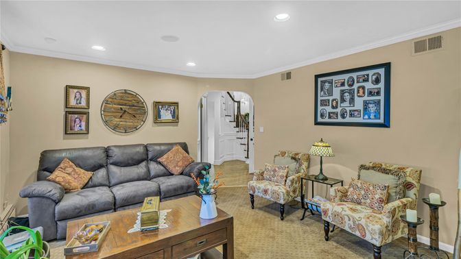 Interior, Living room, Recessed Lighting