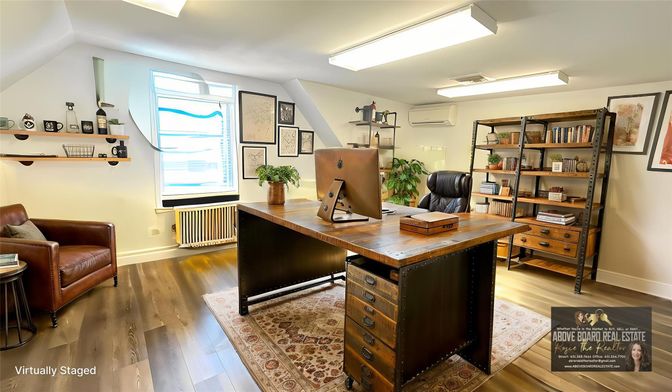 Home Office, Interior, Wood Texture Flooring