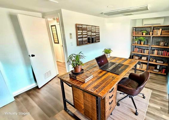 Home Office, Interior, Wood Texture Flooring