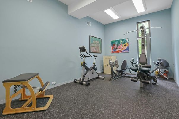 Fitness Equipment, Interior, Recessed Lighting