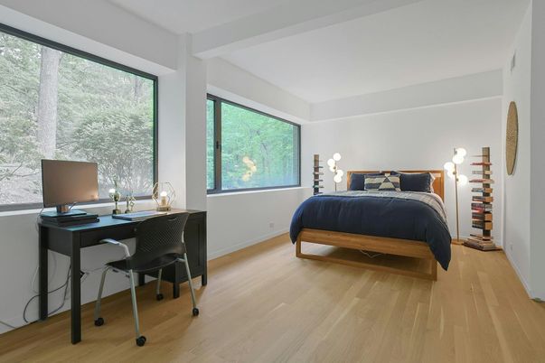 Bedroom, Home Office, Interior, Wood Texture Flooring