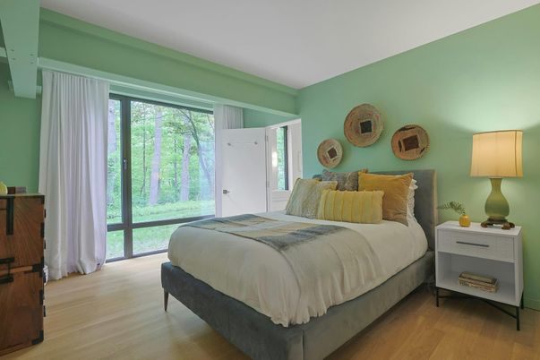 Bedroom, Interior, Wood Texture Flooring