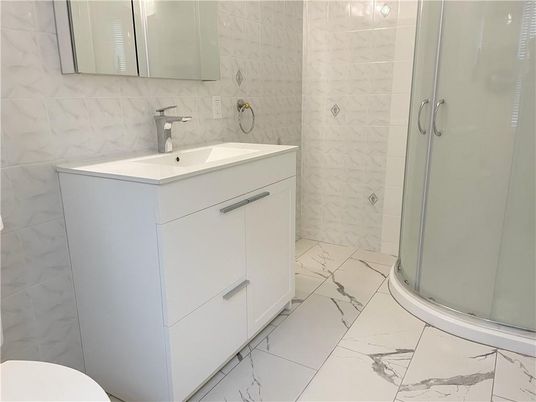 Bathroom, Glass Shower, Interior, Marble, Marble Walls