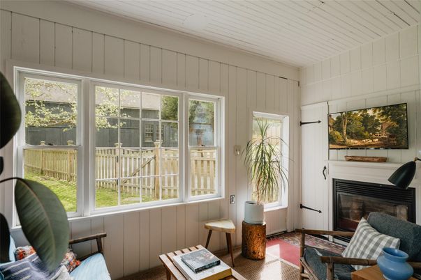Fireplace, Interior, Sun Room