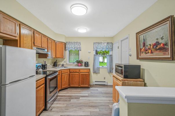 Interior, Kitchen, Wood Texture Flooring