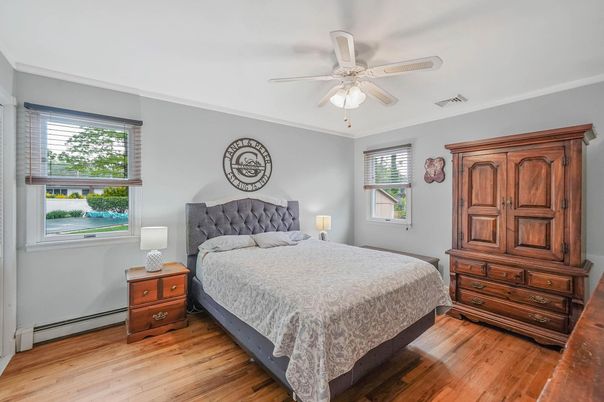 Bedroom, Interior, Wood Texture Flooring