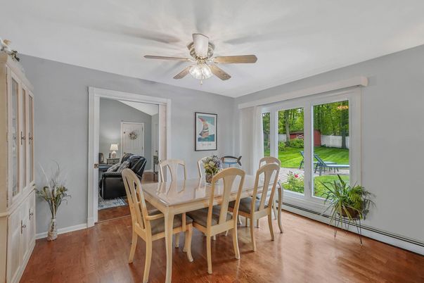 Dining room, Interior, Wood Texture Flooring