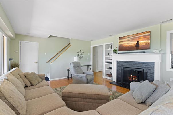 Fireplace, Interior, Living room, Wood Texture Flooring