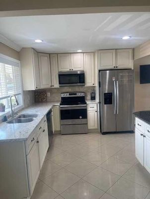 Interior, Kitchen, Recessed Lighting, Stainless Steel Appliances