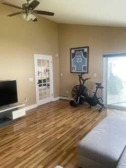 Fitness Equipment, Interior, Wood Texture Flooring