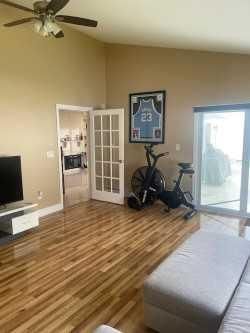 Fitness Equipment, Interior, Wood Texture Flooring
