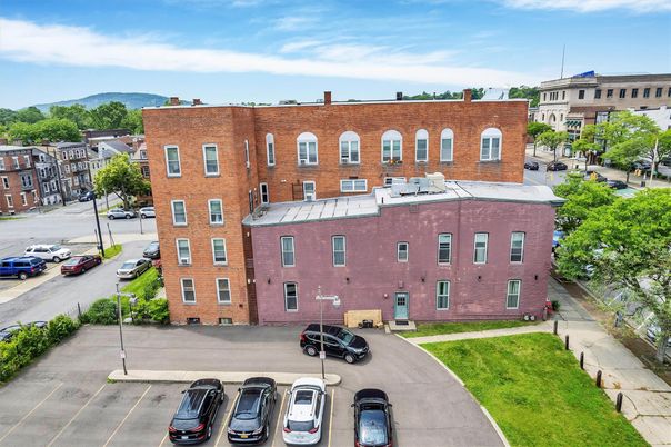 Exterior, Facade, Brick Facade, Condo Building