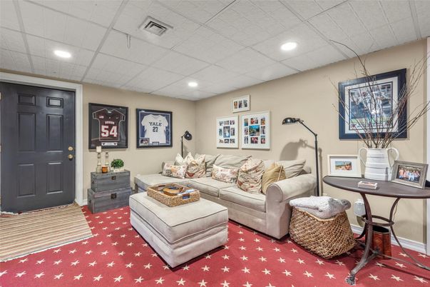 Interior, Living room, Recessed Lighting