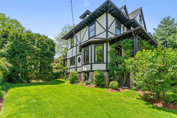 Backyard, Exterior, Facade, Tudor Revival
