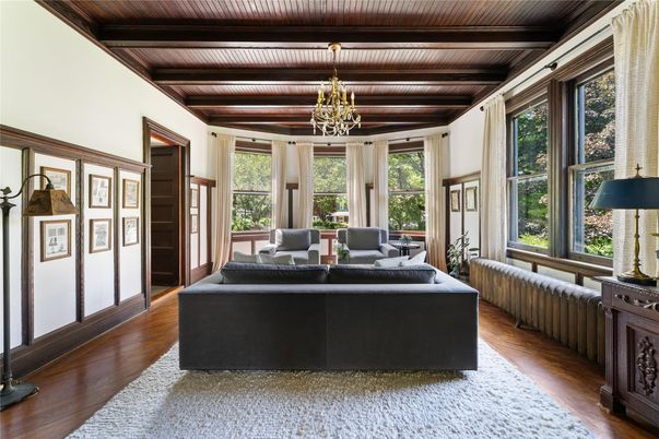 Chandelier, Interior, Living room, Wooden Beams, Wooden Ceilings, Wood Texture Flooring