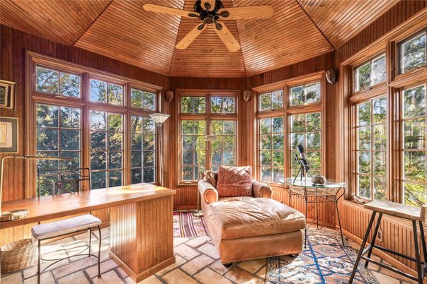 Interior, Sun Room, Wooden Ceilings, Wooden Walls