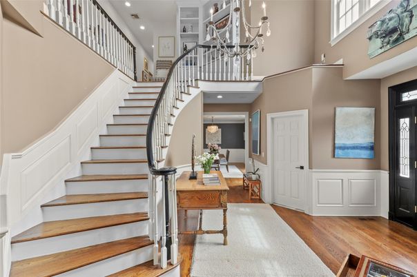 Chandelier, Interior, Recessed Lighting, Wood Texture Flooring