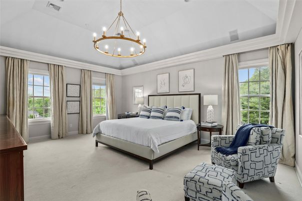Bedroom, Chandelier, Interior