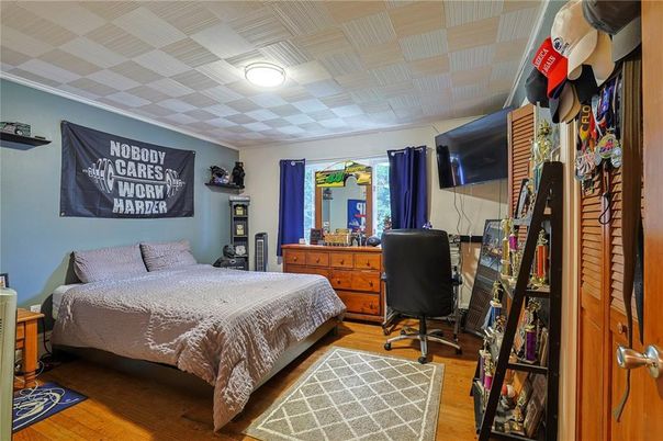 Bedroom, Home Office, Interior, Wood Texture Flooring