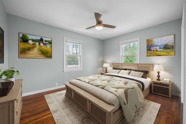 Bedroom, Interior, Wood Texture Flooring