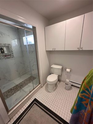 Bathroom, Glass Shower, Interior, Marble Walls