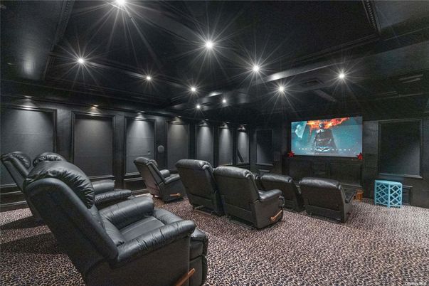 Home Theatre Room, Interior, Projection Screen, Recessed Lighting, Theatre Room