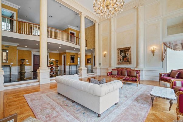 Chandelier, Interior, Living room, Recessed Lighting, Wood Texture Flooring