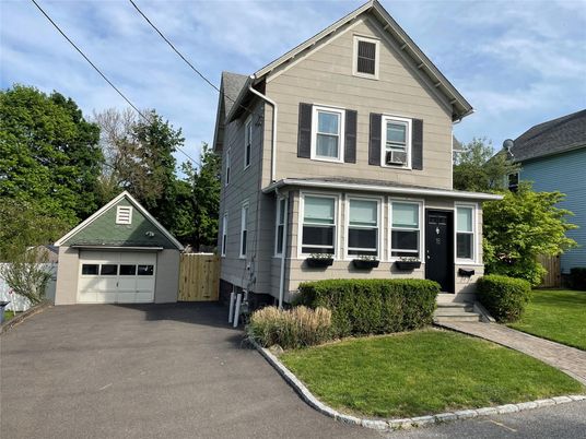 Attached, Detached Garage, Exterior, Facade, Queen Anne Victorian
