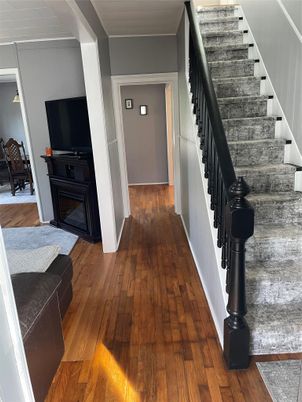 Fireplace, Interior, Wood Texture Flooring