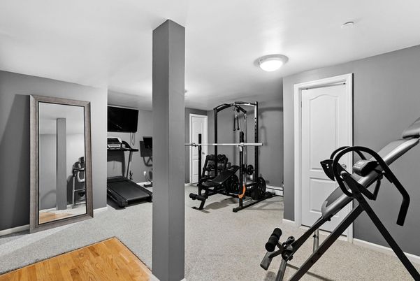 Fitness Equipment, Interior, Wood Texture Flooring