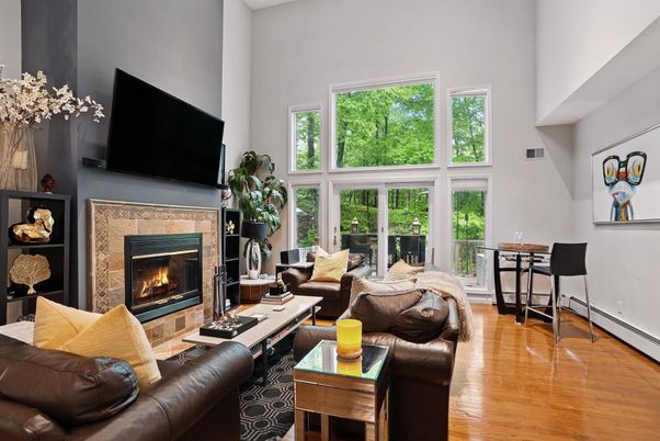 Fireplace, Interior, Living room, Wood Texture Flooring