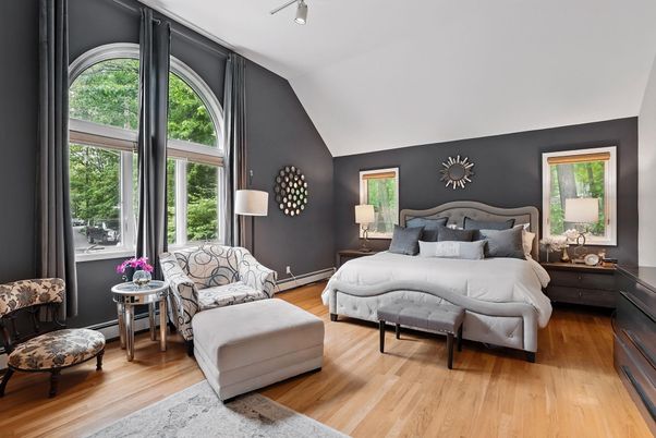 Bedroom, Interior, Wood Texture Flooring