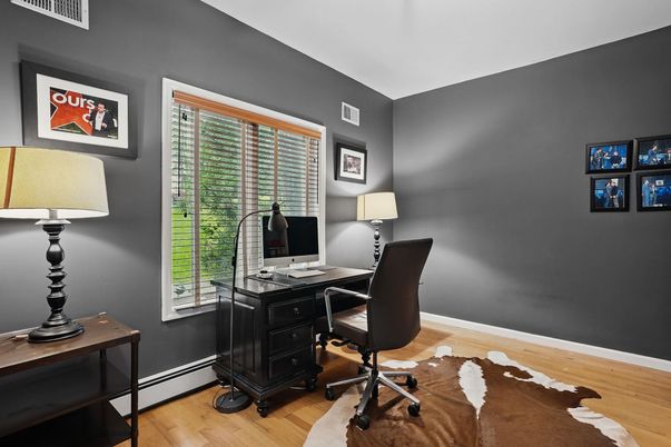 Home Office, Interior, Wood Texture Flooring