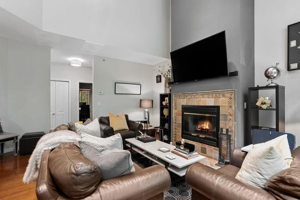 Fireplace, Interior, Living room, Wood Texture Flooring