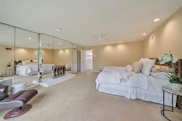 Bedroom, Fireplace, Interior, Recessed Lighting