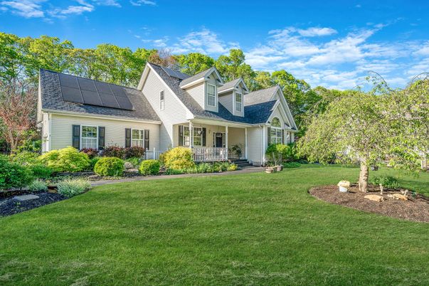 Backyard, Exterior, Facade, Solar Panels, Cape Cod