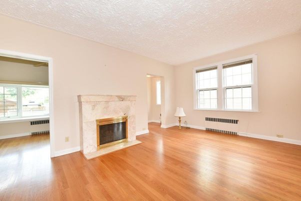 Empty room, Fireplace, Interior, Wood Texture Flooring