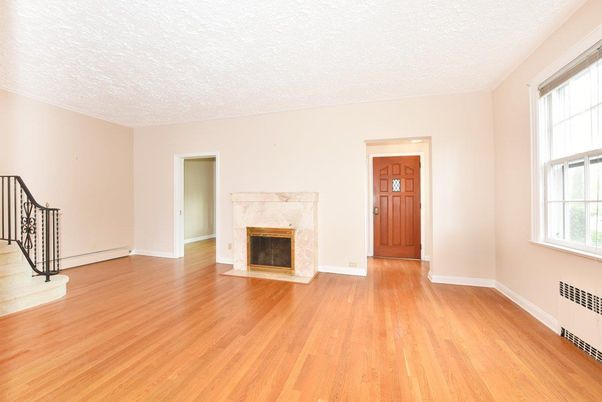 Empty room, Fireplace, Interior, Wood Texture Flooring