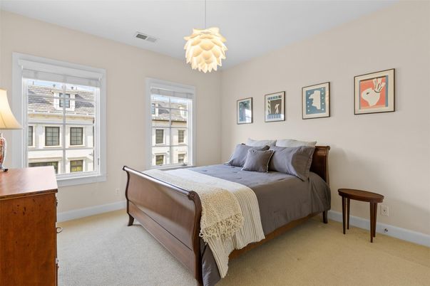 Bedroom, Interior, Pendant Lights