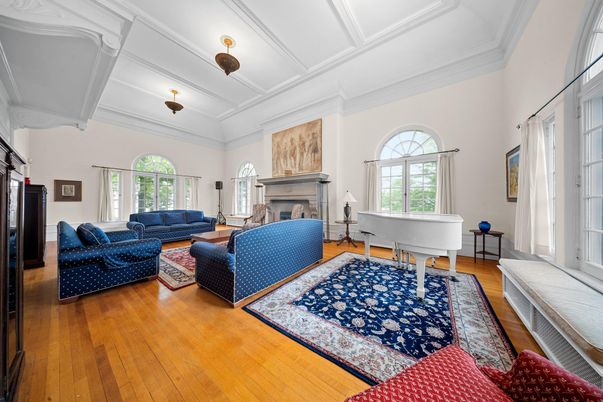 Fireplace, Interior, Living room, Piano, Wood Texture Flooring