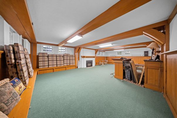 Home Office, Interior, Wooden Beams