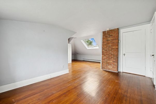 Empty room, Interior, Stone Walls, Wood Texture Flooring