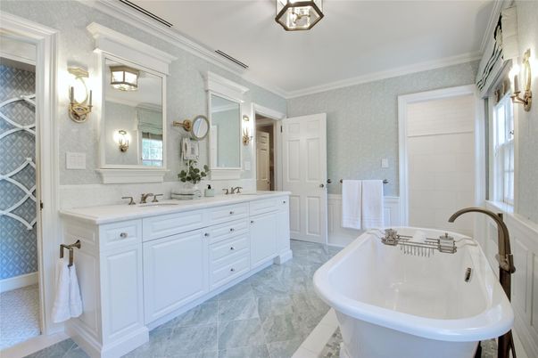 Bathroom, Dual Sink Vanities, Free Standing Baths, Interior