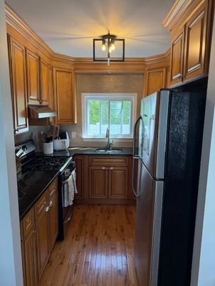 Interior, Kitchen, Wood Texture Flooring