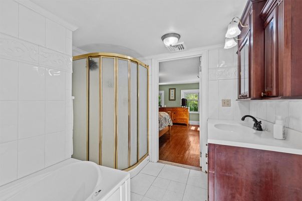 Bathroom, Interior, Wood Texture Flooring