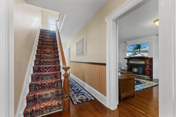 Fireplace, Interior, Wood Texture Flooring