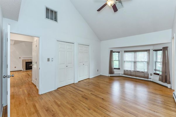 Empty room, Fireplace, Interior, Wood Texture Flooring